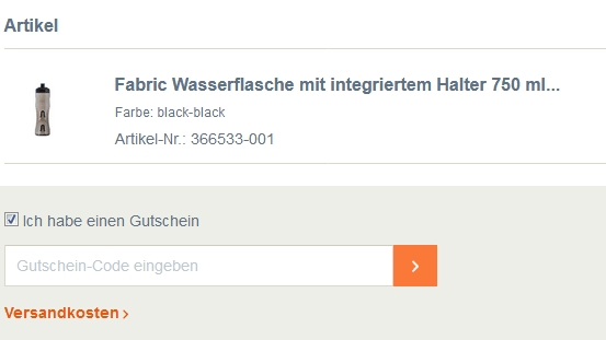 Nanobike Gutschein einlösen