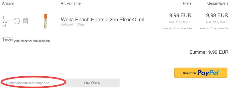 Pillashop Gutschein