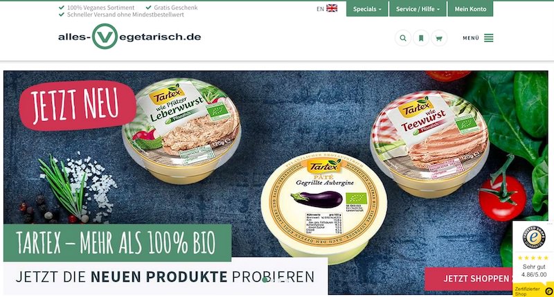 Alles Vegetarisch Webseite