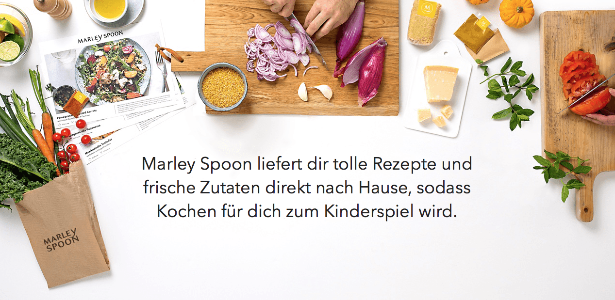 Marley Spoon Webseite