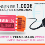 1000 Euro für die nächste Stromrechnung gewinnen