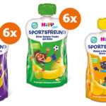 Mit HiPP monatlich Pakete mit SportScheck Gutscheinen und Quetschbeuteln gewinnen