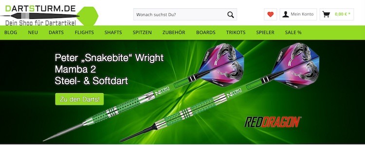 DartSturm Webseite