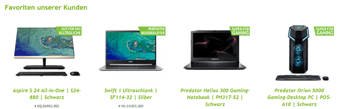 acer.com Angebot