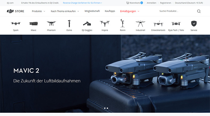 DJI.com Angebot