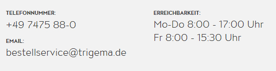Trigema.de Support