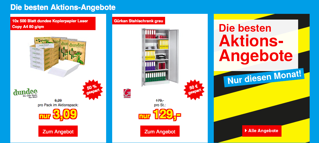 Büroplus Webseite