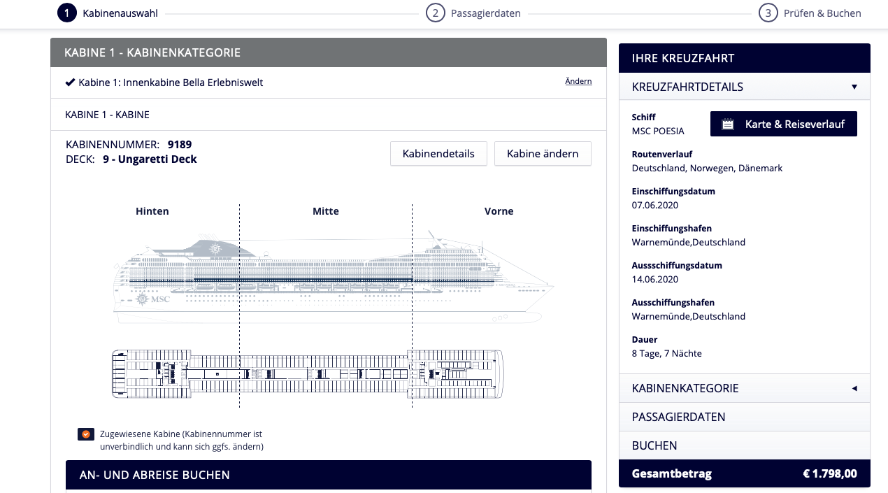 MSC Gutschein