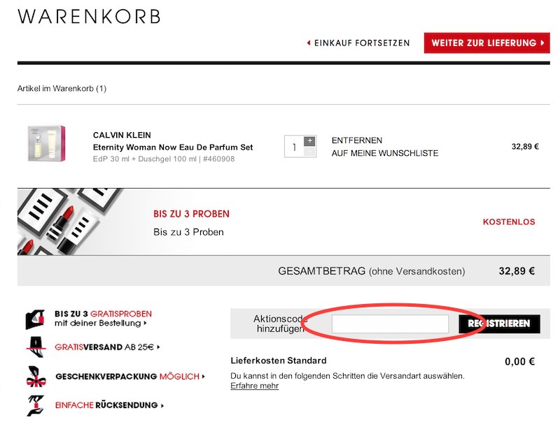 Sephora Gutschein