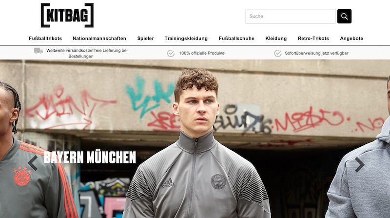 Kitbag Webseite