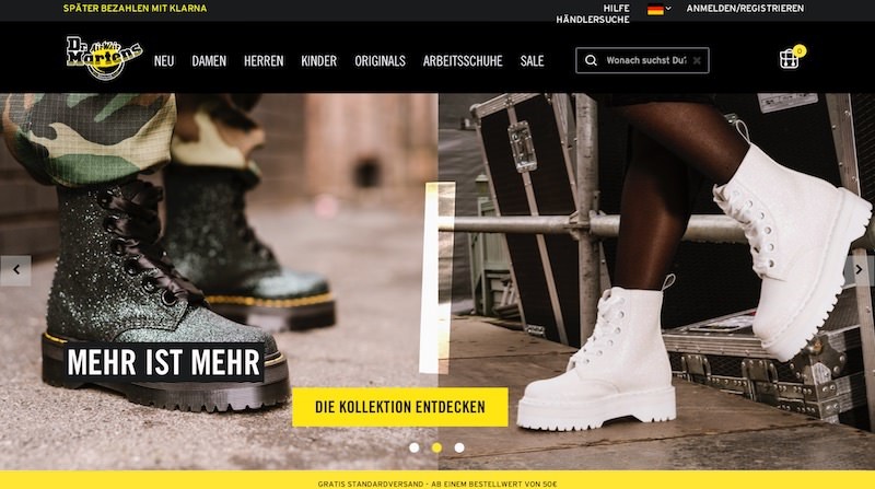 Dr. Martens Webseite