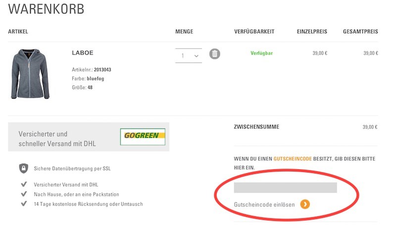 elkline Gutschein