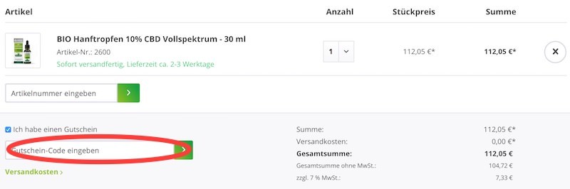 Green Offizin Gutschein