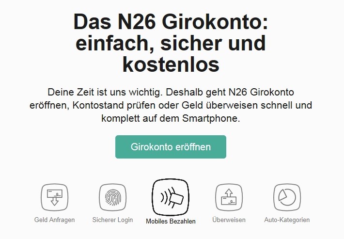 N26 Das kostenlose Girokonto