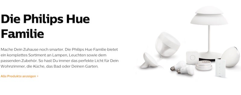 Philips Hue Sortiment