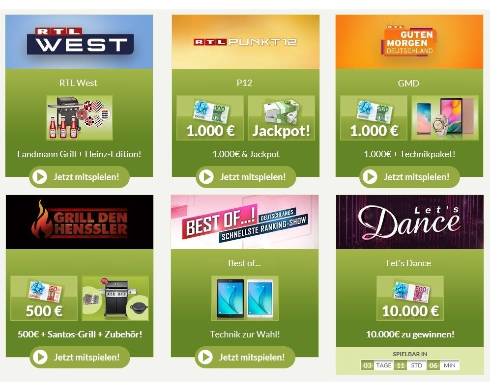 winario Weitere Gewinnspiele