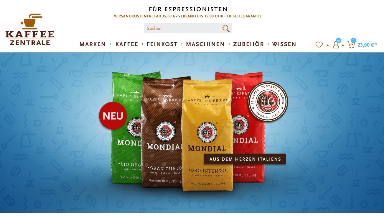 Kaffeezentrale Startseite