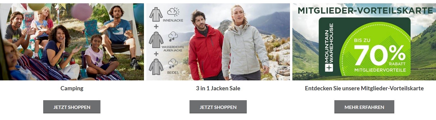 Mountain Warehouse Vorteilskarte