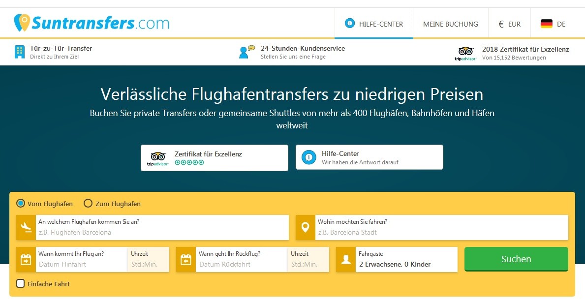 Suntransfers Startseite