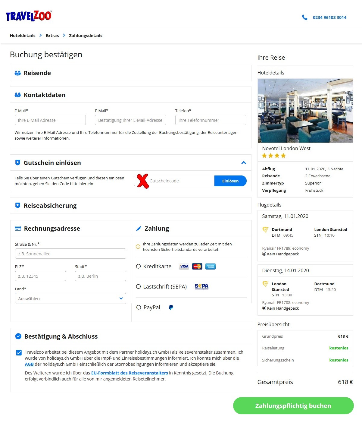 Travelzoo Gutschein