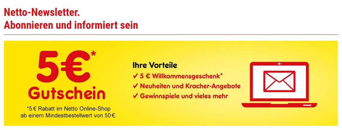 Netto-Urlaub Newsletter