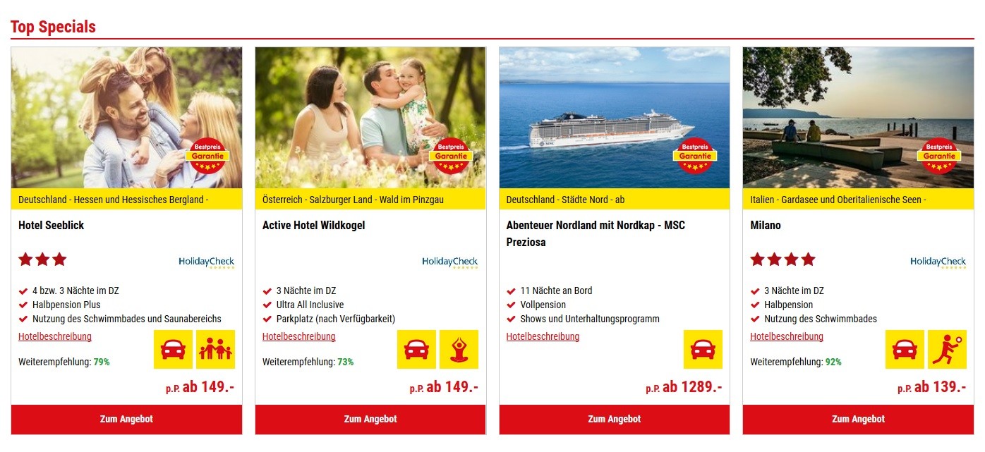 Netto-Urlaub Top Specials