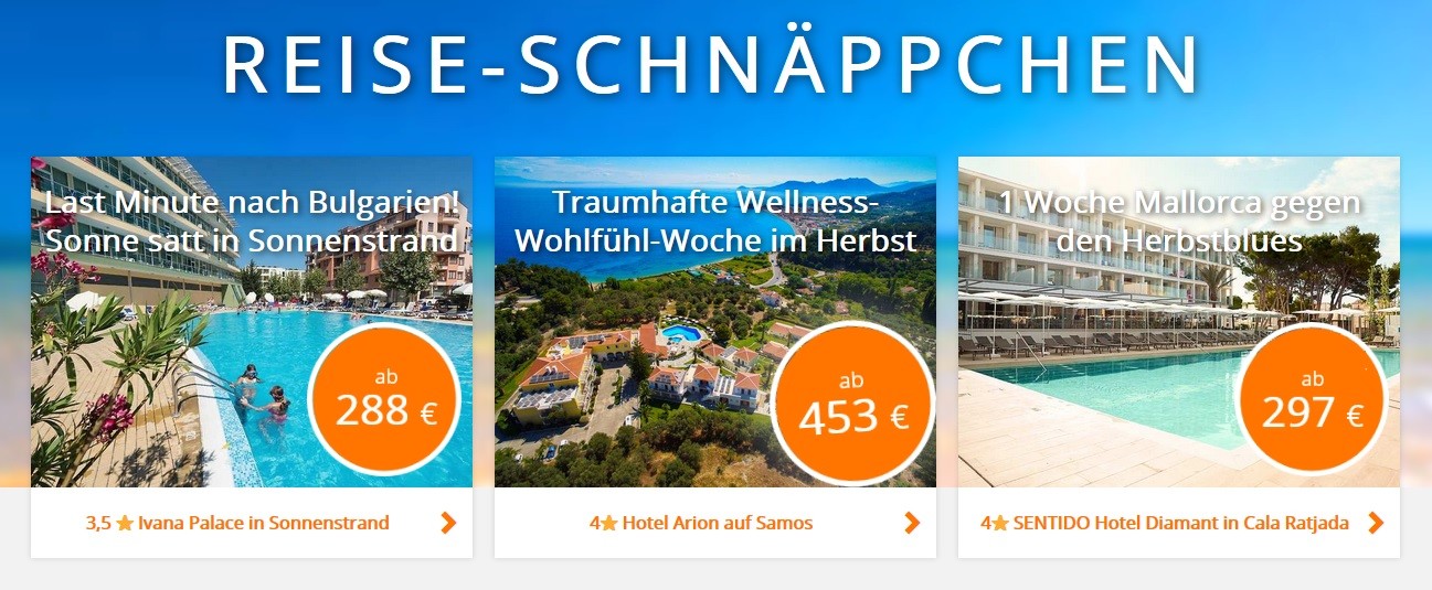 TravelScout24 Reise-Schnäppchen
