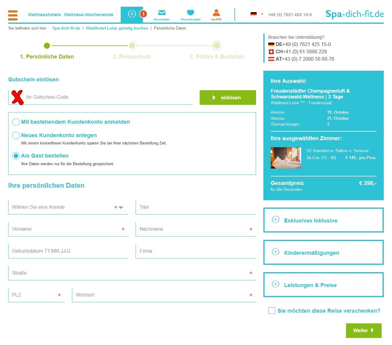 Spa dich fit Gutschein