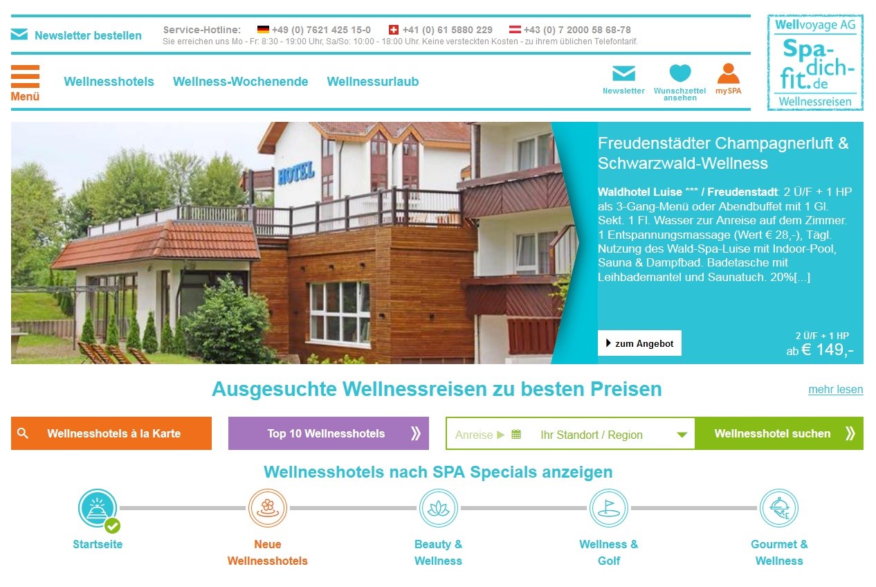 Spa dich fit Startseite