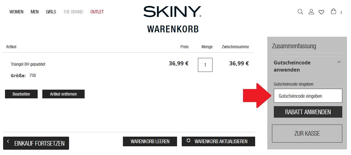 SKINY Gutschein