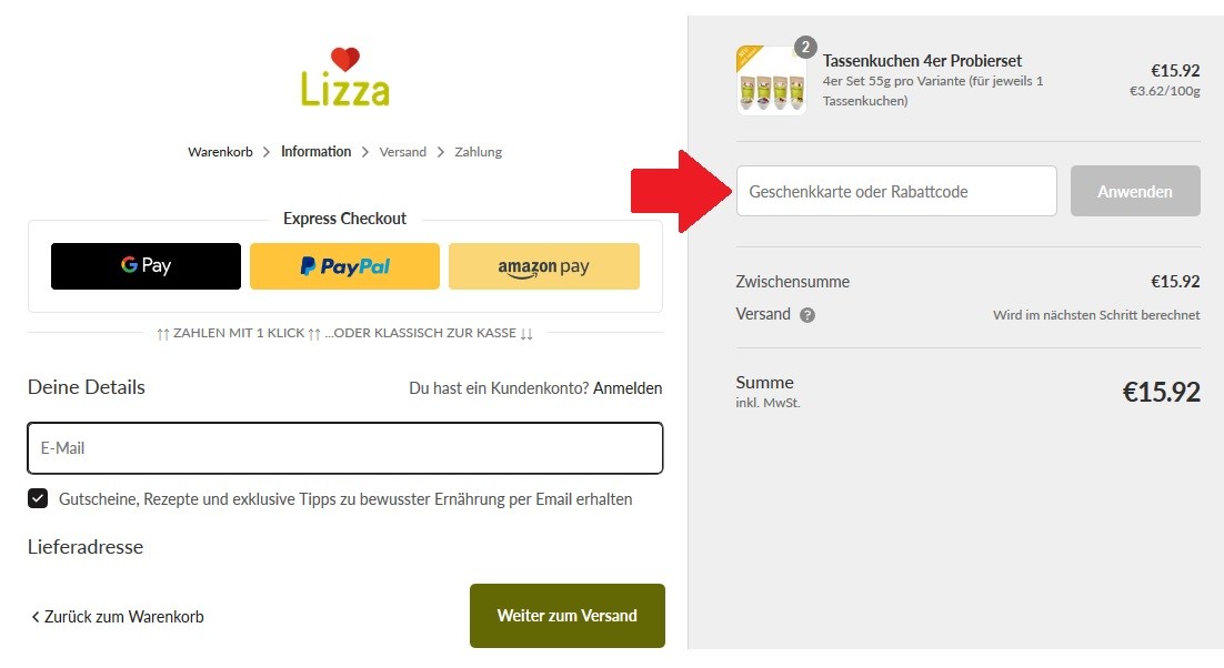 Lizza Gutschein