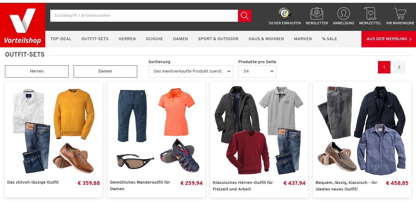 Vorteilshop Outfit-Sets
