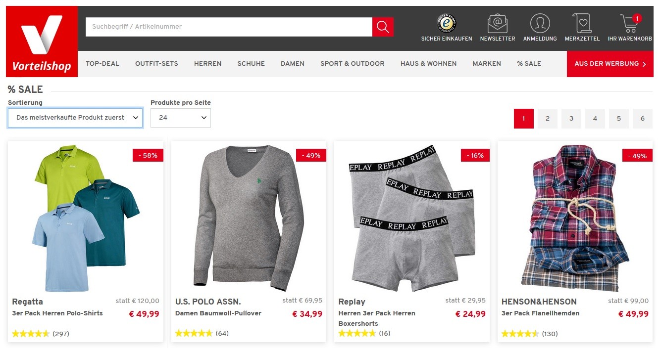 Vorteilshop Sale
