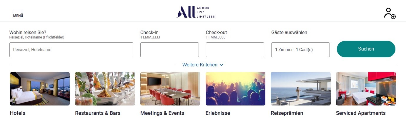 ALL - Accor Live Limitless Startseite