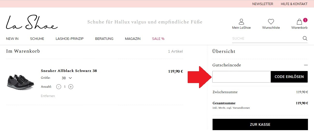 LaShoe Gutschein