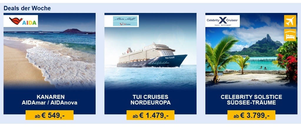 kreuzfahrten.de Deals der Woche