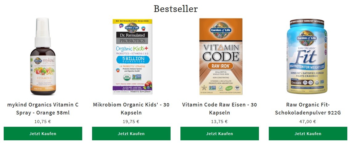 Garden of Life Bestseller