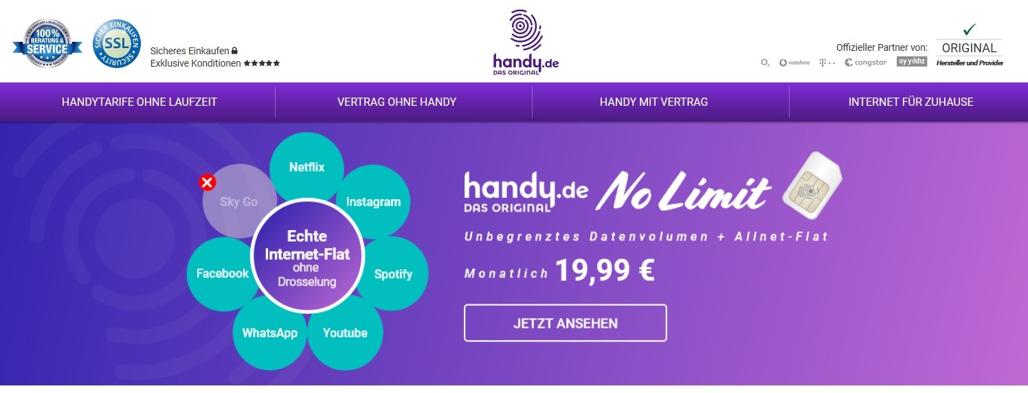 Handy Startseite