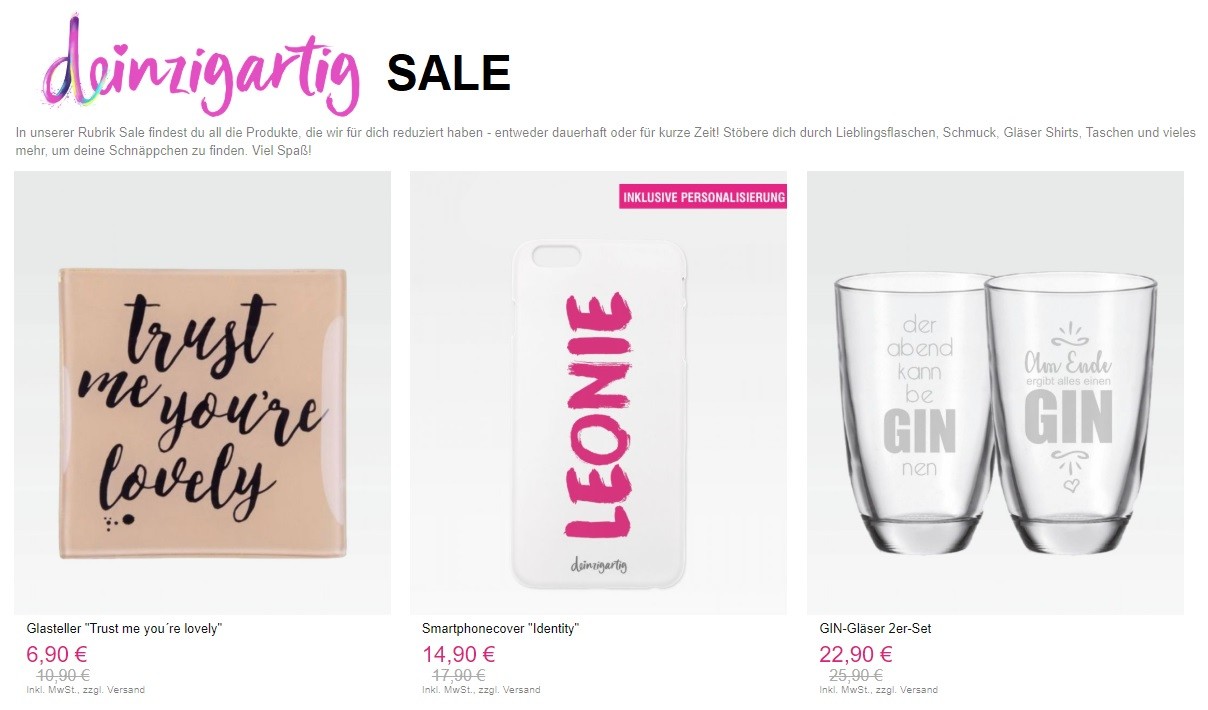 Deinzigartig Sale