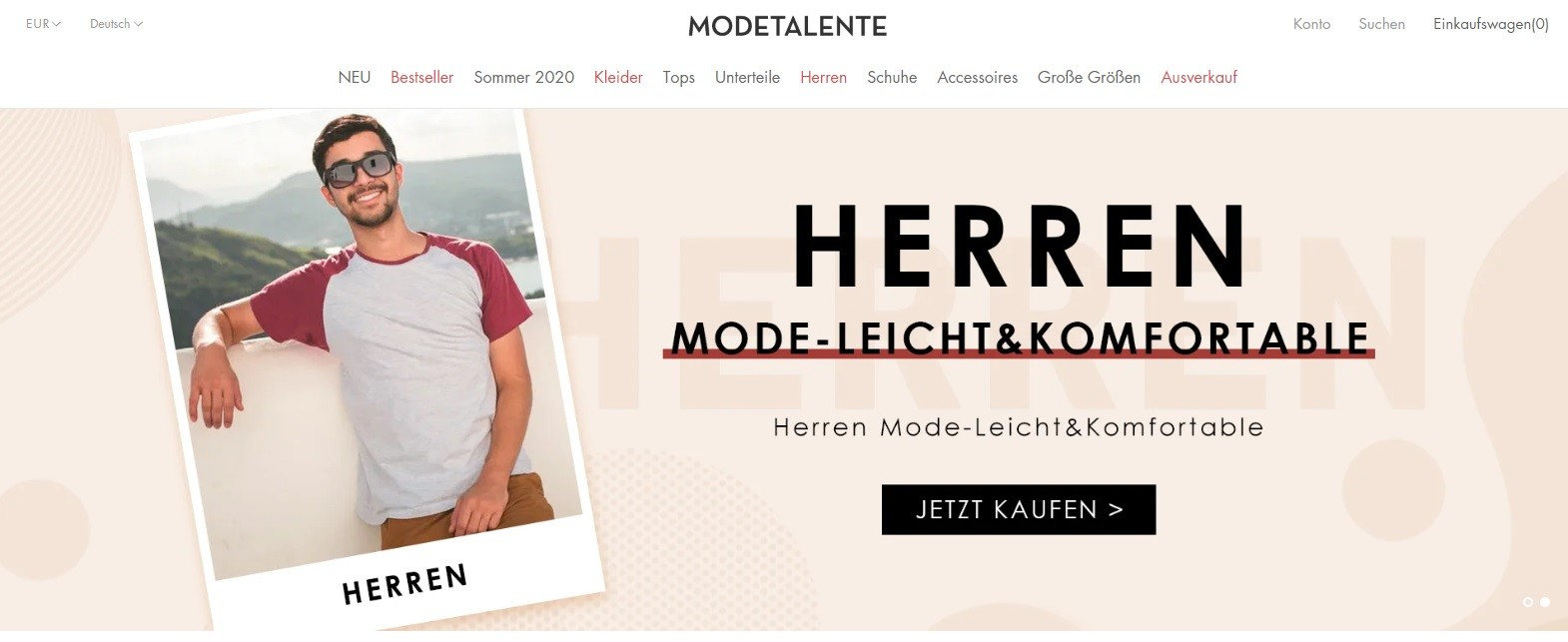 Modetalente Startseite