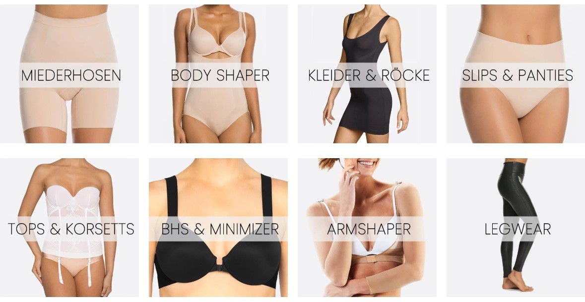 shape me Kategorien
