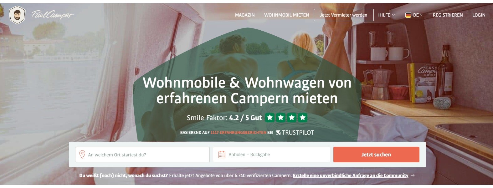 PaulCamper Startseite
