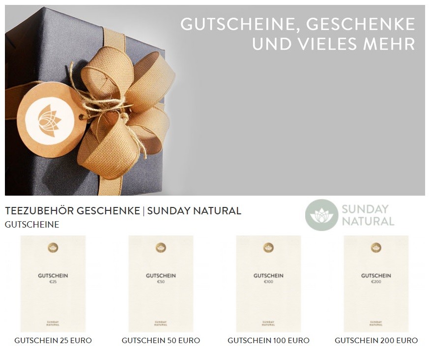 Sunday Natural Gutschein Juli 22 → 20 Gutschein + 12 weitere