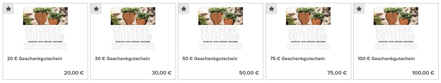 Frank Flechtwaren Gutschein Januar 2021 → 50 Gutscheincode