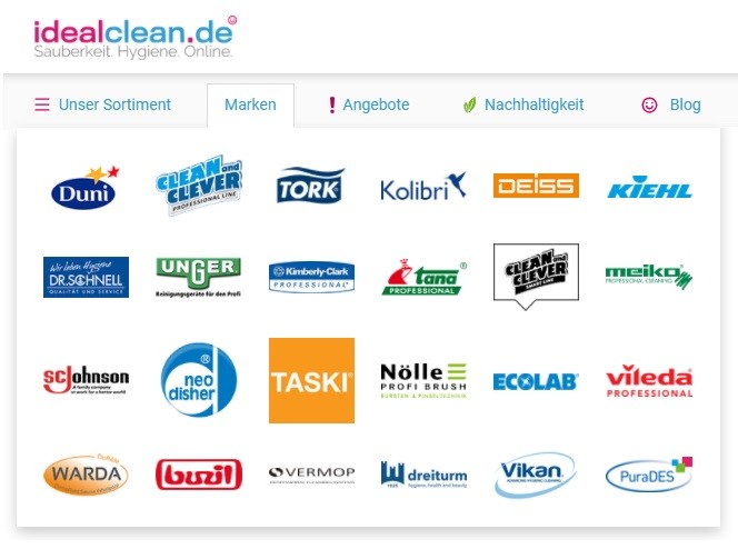 idealclean Marken