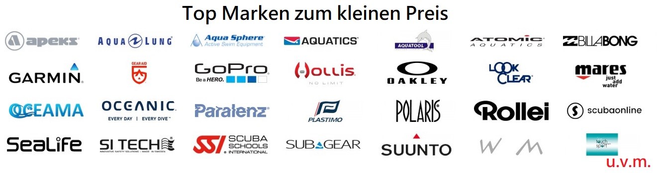 Scubaonline Top Marken