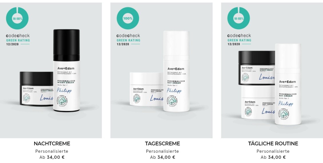 Ave + Edam Produkte