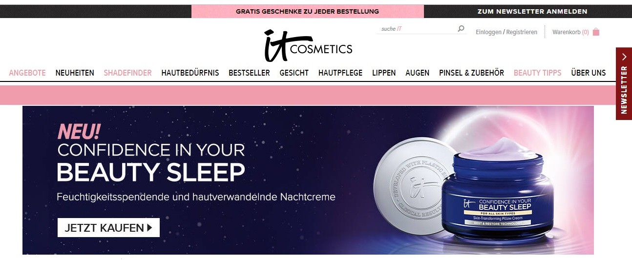 IT Cosmetics Startseite