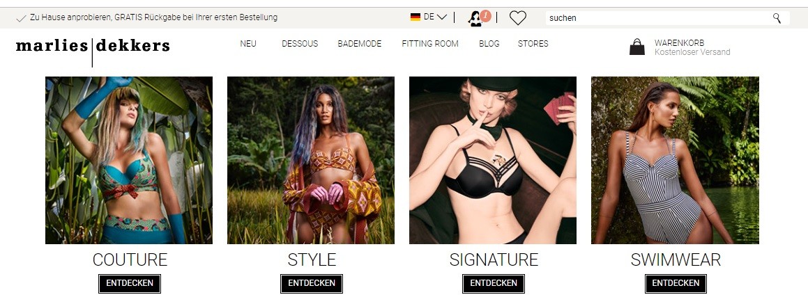 Marlies Dekkers Startseite