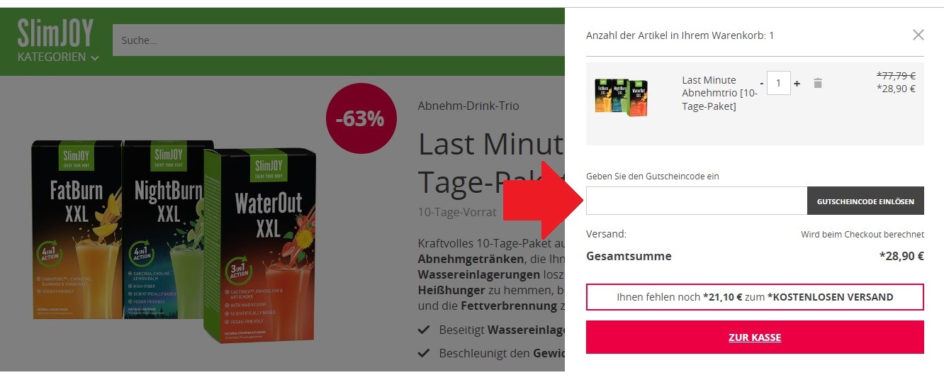 SlimJOY Gutschein